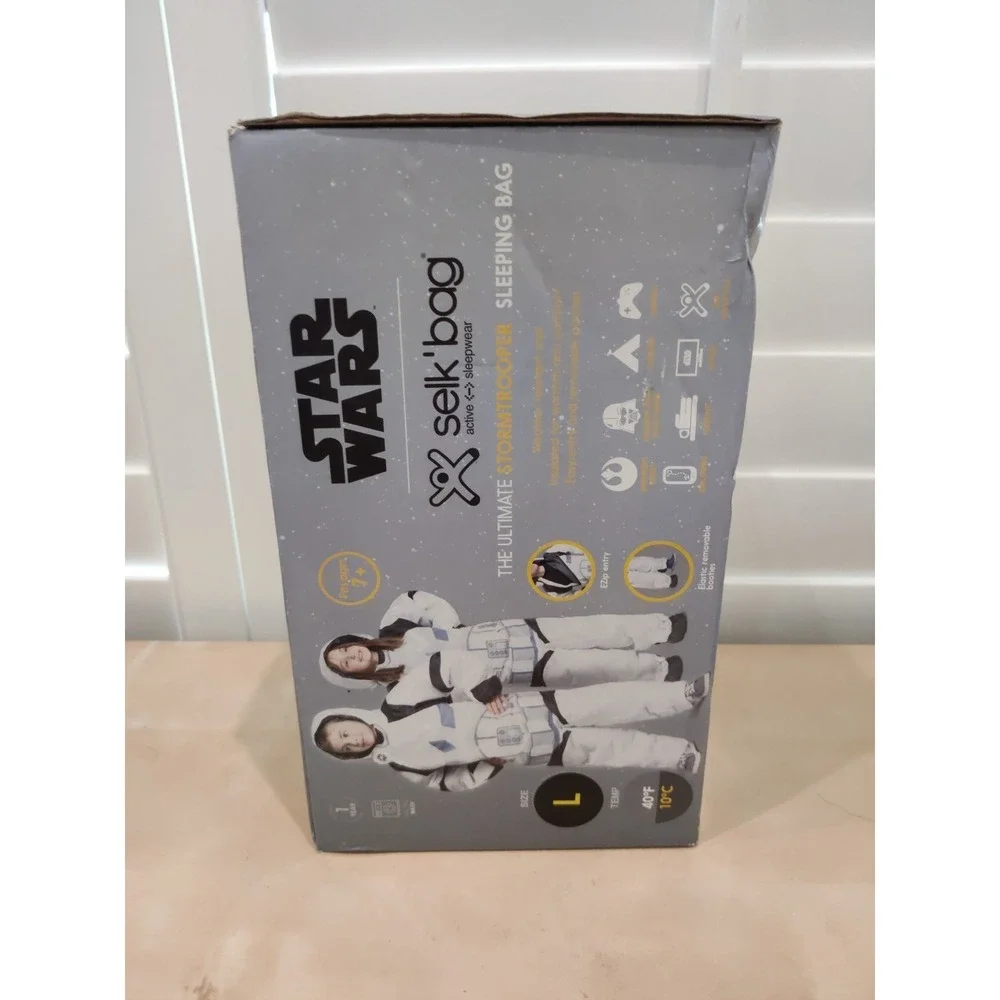 Selk'bag - Star Wars Kids‎ Stormtrooper Sleeping Bag Size L Box & Bag HTF NEW